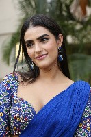 Kavya Thapar Blue Saree Photos
